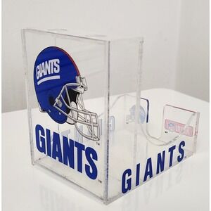 New York Giants Acrylic Desk Organizer Pen Holder Note Pad Caddy NFL Football